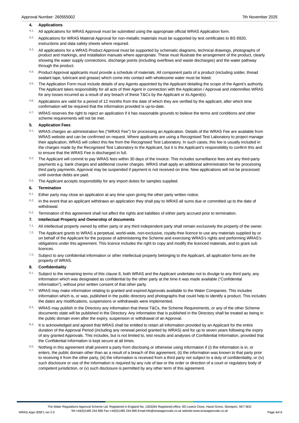 WRAS 涂层材料合规资料 · 查看第 4 页